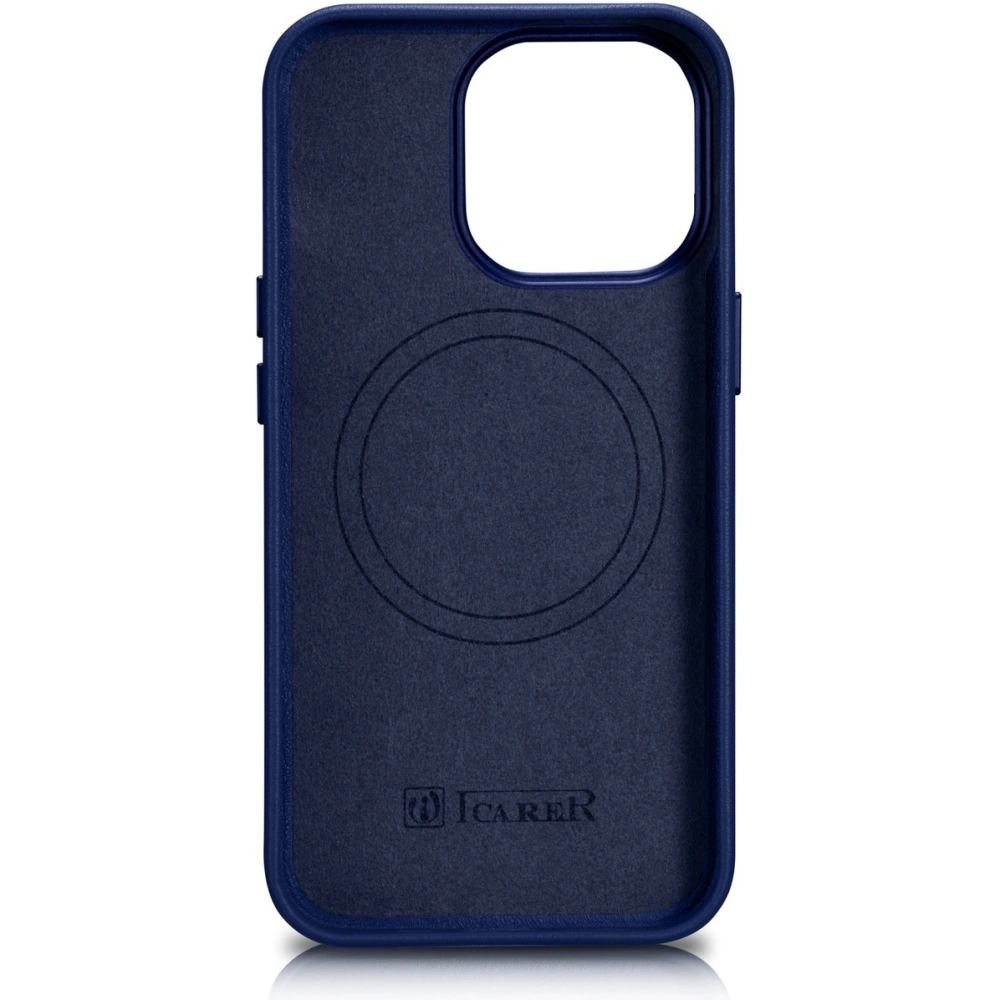 Hurtownia GSM - Etui iCarer Case Leather MagSafe Apple iPhone 14 Pro Max niebieski - ICR360 - {ean13} - Hurt