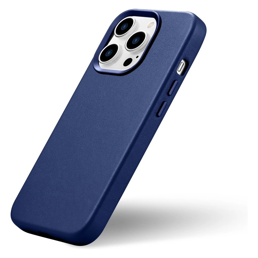 Hurtownia GSM - Etui iCarer Case Leather MagSafe Apple iPhone 14 Pro Max niebieski - ICR360 - {ean13} - Hurt