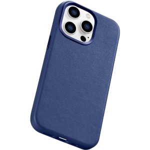 Wholesale iCarer Case Leather MagSafe Apple iPhone 14 Pro Max blue - ICR360 - {ean13} - Hurt