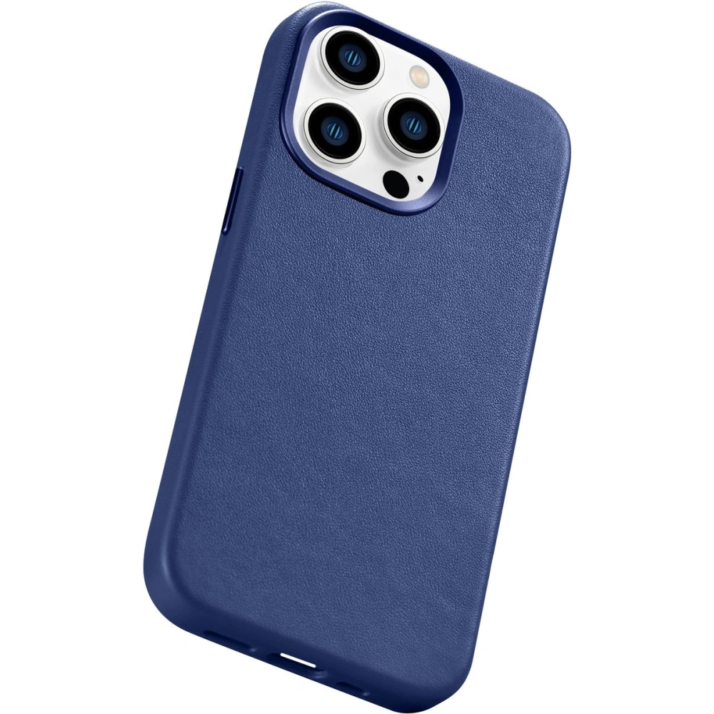 Hurtownia GSM - Etui iCarer Case Leather MagSafe Apple iPhone 14 Pro Max niebieski - ICR360 - {ean13} - Hurt