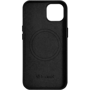 Wholesale iCarer Litchi Premium Leather MagSafe Apple iPhone 14 black - ICR361 - {ean13} - Hurt