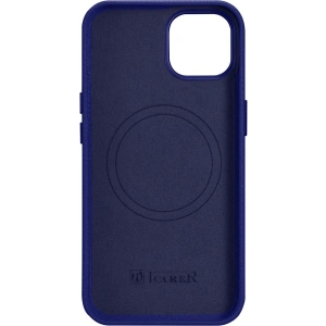 Hurtownia GSM - Etui iCarer Litchi Premium Leather MagSafe Apple iPhone 14 ciemnoniebieski - ICR362 - {ean13} - Hurt