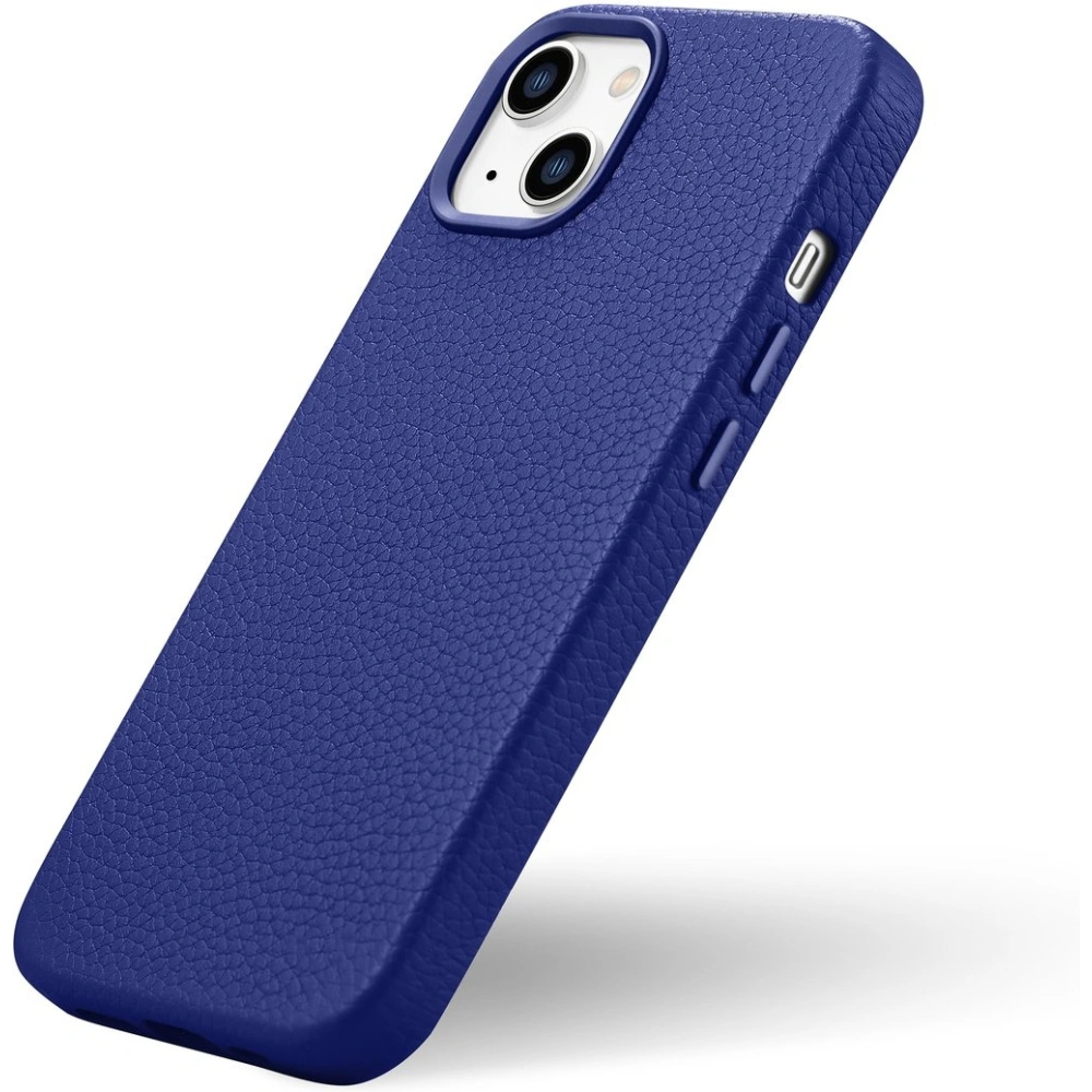 Wholesale iCarer Litchi Premium Leather MagSafe Apple iPhone 14 dark blue - ICR362 - {ean13} - Hurt