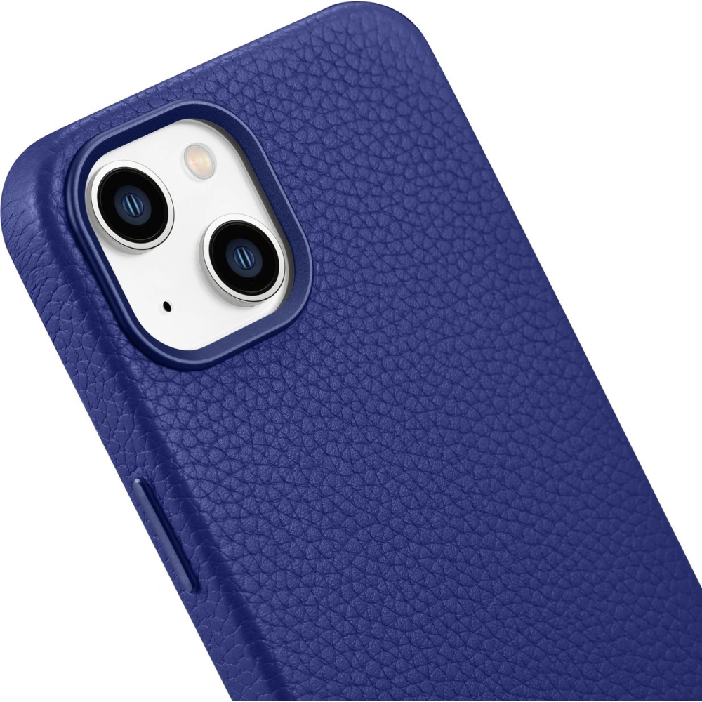 Hurtownia GSM - Case iCarer Litchi Premium Leather MagSafe Apple iPhone 14 dunkelblau - ICR362 - {ean13} - Hurt