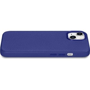Wholesale iCarer Litchi Premium Leather MagSafe Apple iPhone 14 dark blue - ICR362 - {ean13} - Hurt