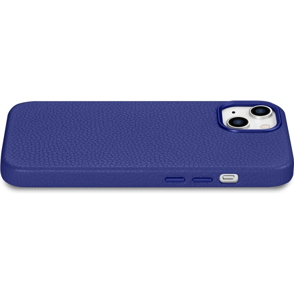 Wholesale iCarer Litchi Premium Leather MagSafe Apple iPhone 14 dark blue - ICR362 - {ean13} - Hurt