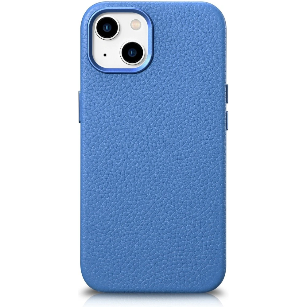 Hurtownia GSM - Case iCarer Litchi Premium Leather MagSafe Apple iPhone 14 hellblau - ICR363 - {ean13} - Hurt