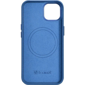 Wholesale iCarer Litchi Premium Leather MagSafe Apple iPhone 14 light blue - ICR363 - {ean13} - Hurt
