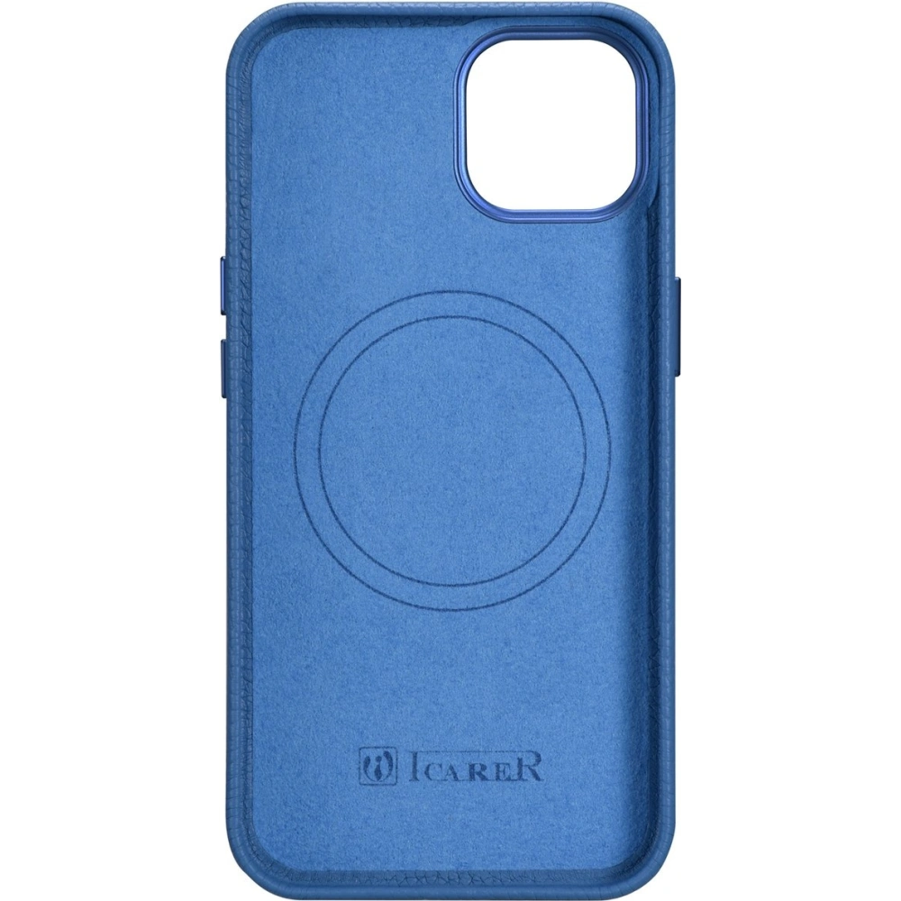 Hurtownia GSM - Case iCarer Litchi Premium Leather MagSafe Apple iPhone 14 hellblau - ICR363 - {ean13} - Hurt