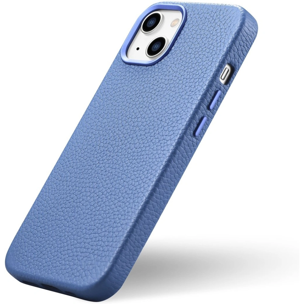 Hurtownia GSM - Case iCarer Litchi Premium Leather MagSafe Apple iPhone 14 hellblau - ICR363 - {ean13} - Hurt