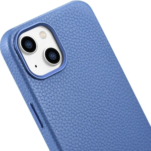 Hurtownia GSM - Etui iCarer Litchi Premium Leather MagSafe Apple iPhone 14 jasnoniebieski - ICR363 - {ean13} - Hurt