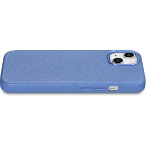 Wholesale iCarer Litchi Premium Leather MagSafe Apple iPhone 14 light blue - ICR363 - {ean13} - Hurt