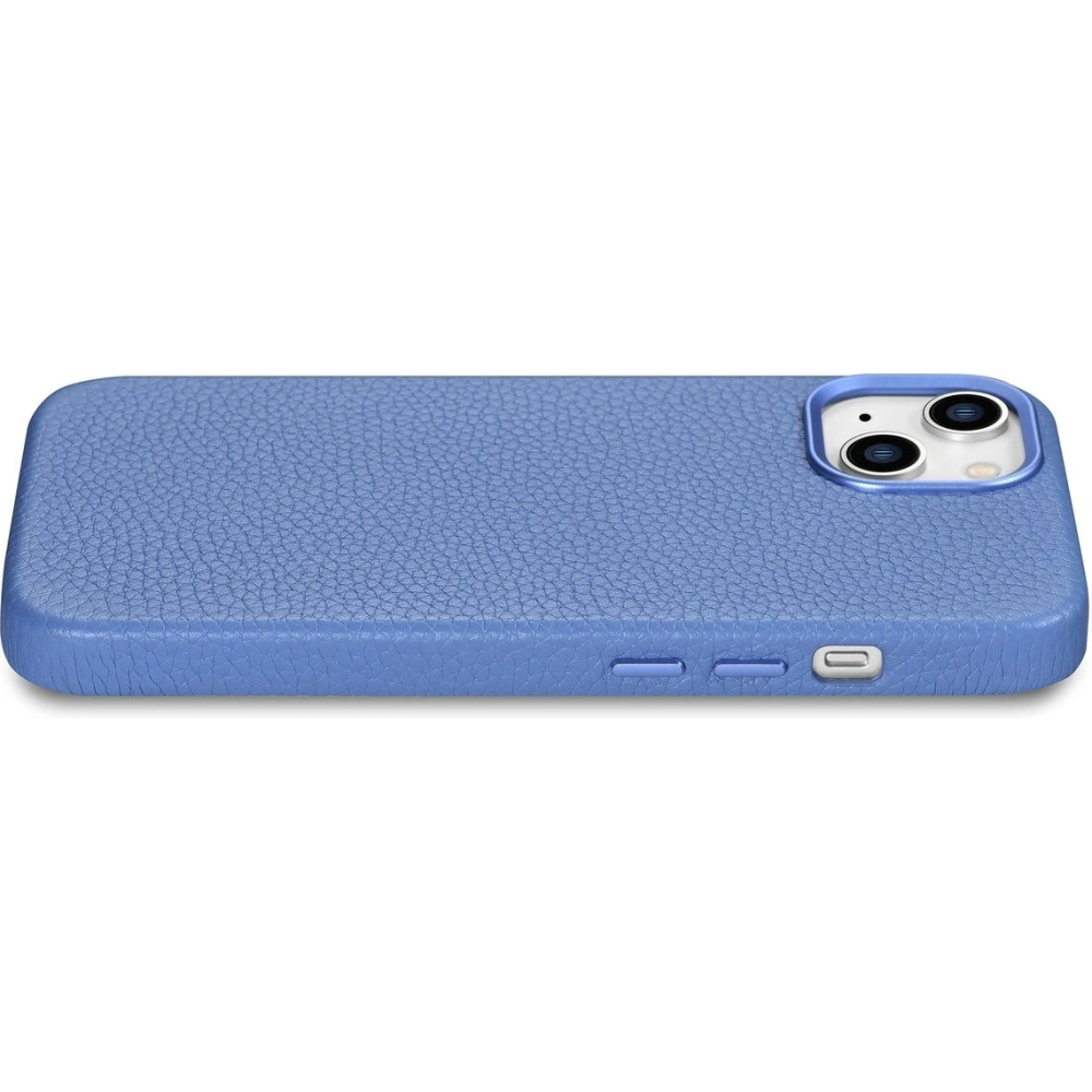 Hurtownia GSM - Etui iCarer din piele premium Litchi MagSafe Apple iPhone 14 albastru deschis - ICR363 - {ean13} - Hurt
