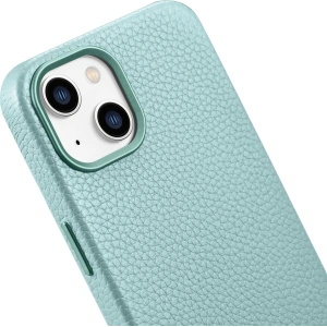 Wholesale iCarer Litchi Premium Leather MagSafe Apple iPhone 14 green - ICR364 - {ean13} - Hurt