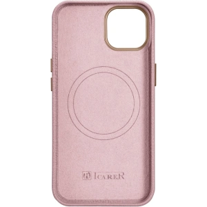 Wholesale iCarer Litchi Premium Leather MagSafe Apple iPhone 14 pink - ICR365 - {ean13} - Hurt