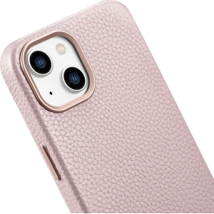 Wholesale iCarer Litchi Premium Leather MagSafe Apple iPhone 14 pink - ICR365 - {ean13} - Hurt