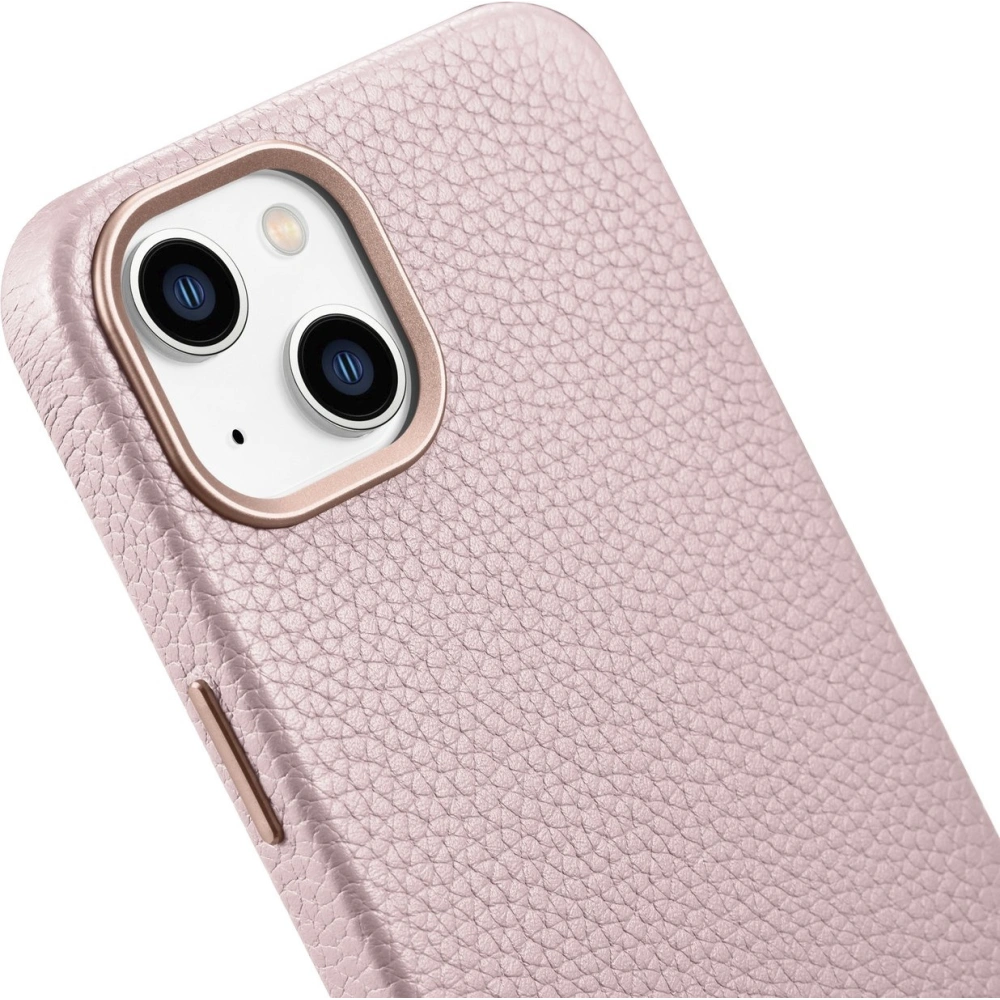 Wholesale iCarer Litchi Premium Leather MagSafe Apple iPhone 14 pink - ICR365 - {ean13} - Hurt