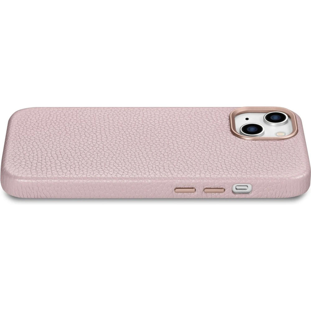 Wholesale iCarer Litchi Premium Leather MagSafe Apple iPhone 14 pink - ICR365 - {ean13} - Hurt