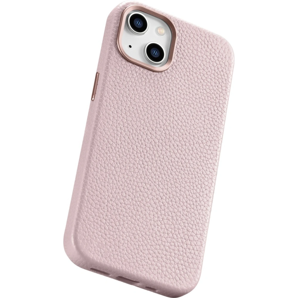 Wholesale iCarer Litchi Premium Leather MagSafe Apple iPhone 14 pink - ICR365 - {ean13} - Hurt