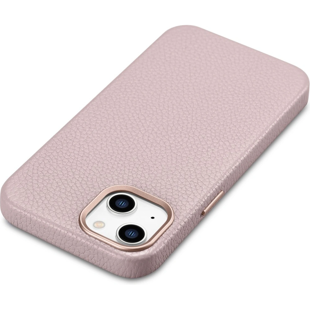 Wholesale iCarer Litchi Premium Leather MagSafe Apple iPhone 14 pink - ICR365 - {ean13} - Hurt