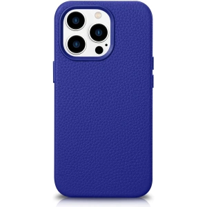 Wholesale iCarer Litchi Premium Leather MagSafe Apple iPhone 14 Pro dark blue - ICR367 - {ean13} - Hurt