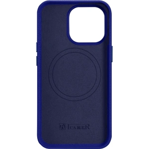 Wholesale iCarer Litchi Premium Leather MagSafe Apple iPhone 14 Pro dark blue - ICR367 - {ean13} - Hurt