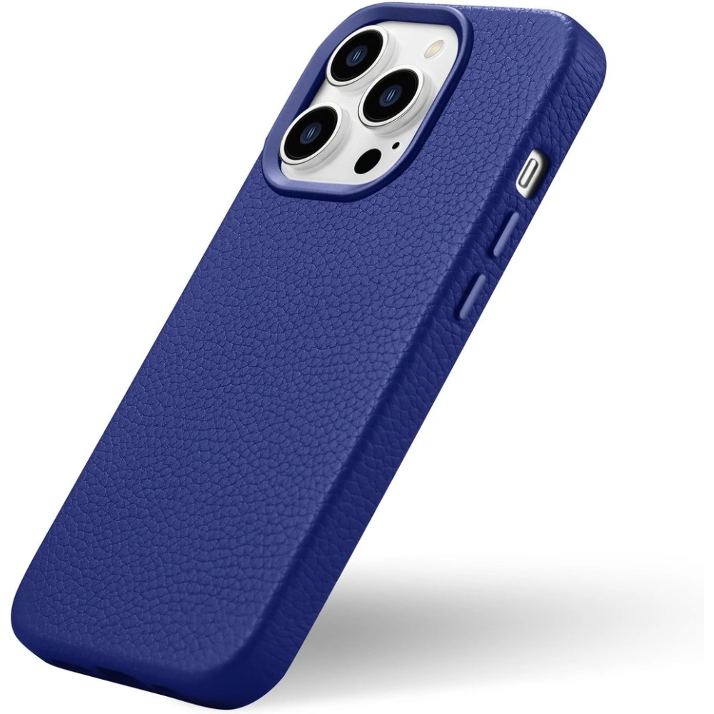 Wholesale iCarer Litchi Premium Leather MagSafe Apple iPhone 14 Pro dark blue - ICR367 - {ean13} - Hurt