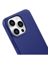 Wholesale iCarer Litchi Premium Leather MagSafe Apple iPhone 14 Pro dark blue - ICR367 - {ean13} - Hurt