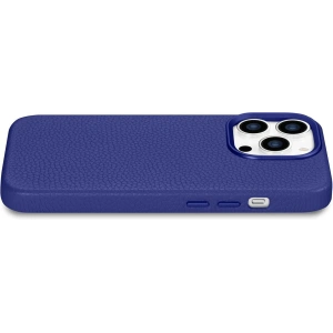 Wholesale iCarer Litchi Premium Leather MagSafe Apple iPhone 14 Pro dark blue - ICR367 - {ean13} - Hurt