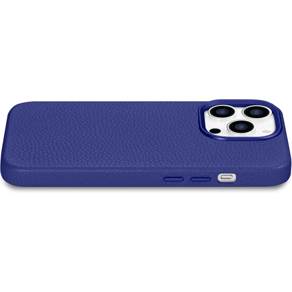 Wholesale iCarer Litchi Premium Leather MagSafe Apple iPhone 14 Pro dark blue - ICR367 - {ean13} - Hurt