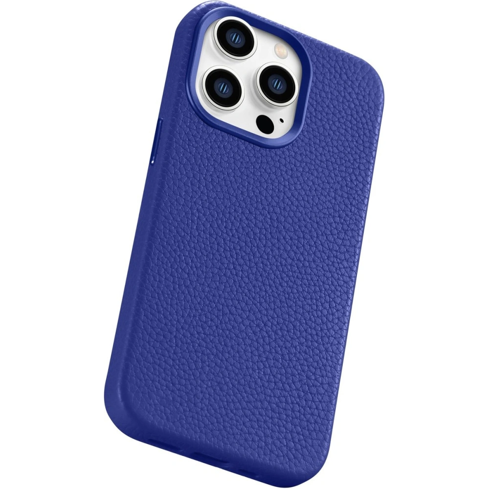 Wholesale iCarer Litchi Premium Leather MagSafe Apple iPhone 14 Pro dark blue - ICR367 - {ean13} - Hurt