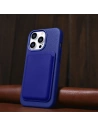 Wholesale iCarer Litchi Premium Leather MagSafe Apple iPhone 14 Pro dark blue - ICR367 - {ean13} - Hurt