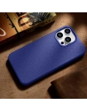 Wholesale iCarer Litchi Premium Leather MagSafe Apple iPhone 14 Pro dark blue - ICR367 - {ean13} - Hurt