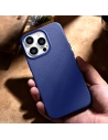 Wholesale iCarer Litchi Premium Leather MagSafe Apple iPhone 14 Pro dark blue - ICR367 - {ean13} - Hurt