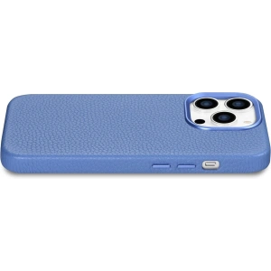 Wholesale iCarer Litchi Premium Leather MagSafe Apple iPhone 14 Pro light blue - ICR368 - {ean13} - Hurt