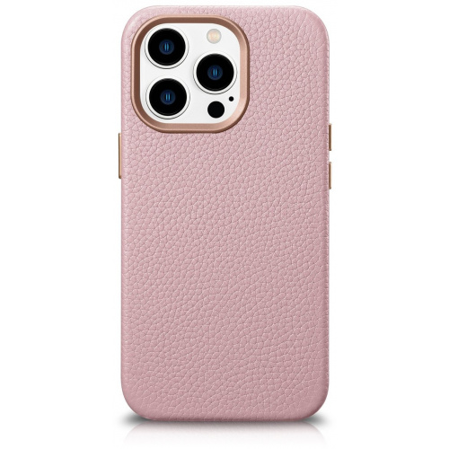 iCarer Distributor - 6975092685500 - ICR370 - iCarer Litchi Premium Leather MagSafe Apple iPhone 14 Pro pink - B2B homescreen