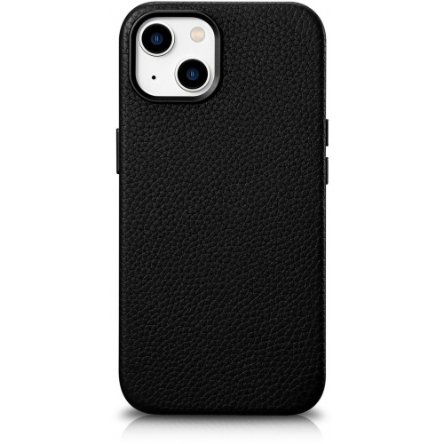 iCarer Distributor - 6975092685517 - ICR371 - iCarer Litchi Premium Leather MagSafe Apple iPhone 14 Plus / 15 Plus black - B2B homescreen