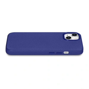 Wholesale iCarer Litchi Premium Leather MagSafe Apple iPhone 14 Plus / 15 Plus dark blue - ICR372 - {ean13} - Hurt