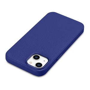 Wholesale iCarer Litchi Premium Leather MagSafe Apple iPhone 14 Plus / 15 Plus dark blue - ICR372 - {ean13} - Hurt