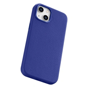 Wholesale iCarer Litchi Premium Leather MagSafe Apple iPhone 14 Plus / 15 Plus dark blue - ICR372 - {ean13} - Hurt