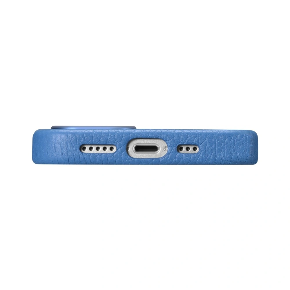 Hurtownia GSM - Etui iCarer Litchi Premium Leather MagSafe Apple iPhone 14 Plus / 15 Plus világoskék - ICR373 - {ean13} - Hurt
