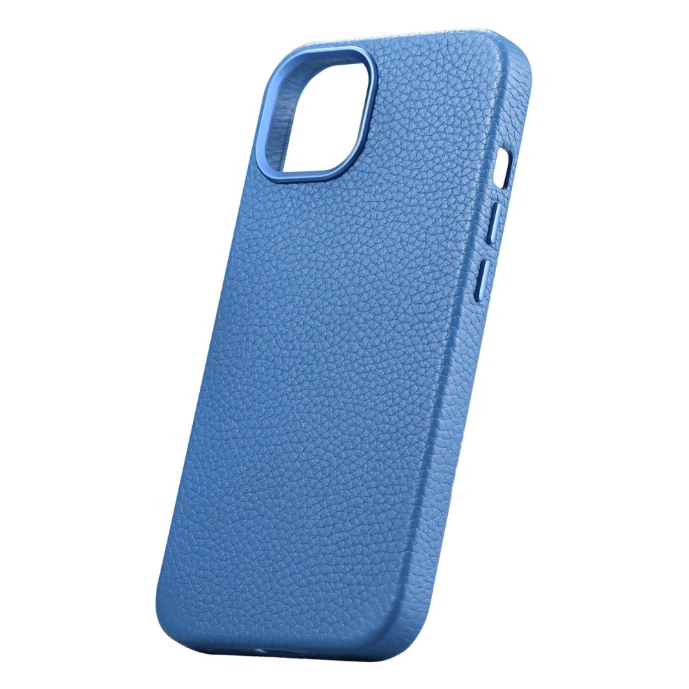 Hurtownia GSM - Etui iCarer Litchi Premium Leather MagSafe Apple iPhone 14 Plus / 15 Plus világoskék - ICR373 - {ean13} - Hurt