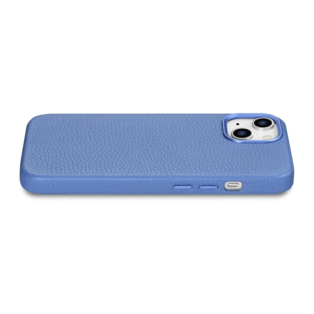Hurtownia GSM - Etui iCarer Litchi Premium Leather MagSafe Apple iPhone 14 Plus / 15 Plus světle modrá - ICR373 - {ean13} - Hurt