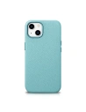 Etui iCarer Litchi Premium Leather MagSafe Apple iPhone 14 Plus / 15 Plus zelená