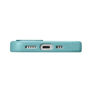 Wholesale iCarer Litchi Premium Leather MagSafe Apple iPhone 14 Plus / 15 Plus green - ICR374 - {ean13} - Hurt