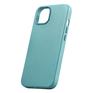 Wholesale iCarer Litchi Premium Leather MagSafe Apple iPhone 14 Plus / 15 Plus green - ICR374 - {ean13} - Hurt