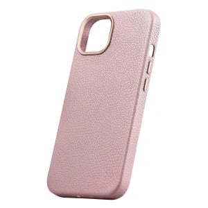 Wholesale iCarer Litchi Premium Leather MagSafe Apple iPhone 14 Plus / 15 Plus pink - ICR375 - {ean13} - Hurt