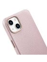 Wholesale iCarer Litchi Premium Leather MagSafe Apple iPhone 14 Plus / 15 Plus pink - ICR375 - {ean13} - Hurt