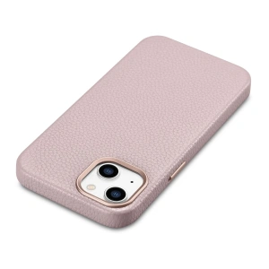 Wholesale iCarer Litchi Premium Leather MagSafe Apple iPhone 14 Plus / 15 Plus pink - ICR375 - {ean13} - Hurt