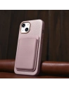 Wholesale iCarer Litchi Premium Leather MagSafe Apple iPhone 14 Plus / 15 Plus pink - ICR375 - {ean13} - Hurt